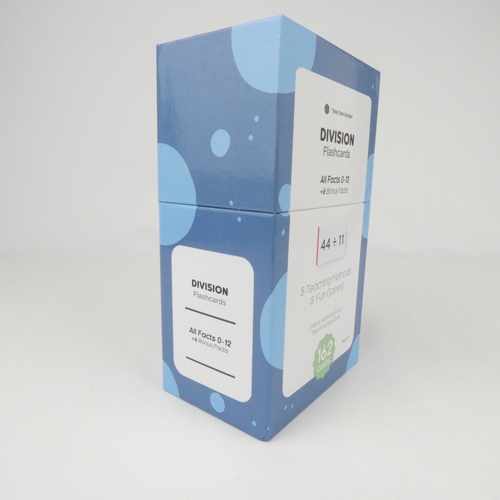 Think Tank Scholar 162 Division Flashcards Educational Math Practice Learning
