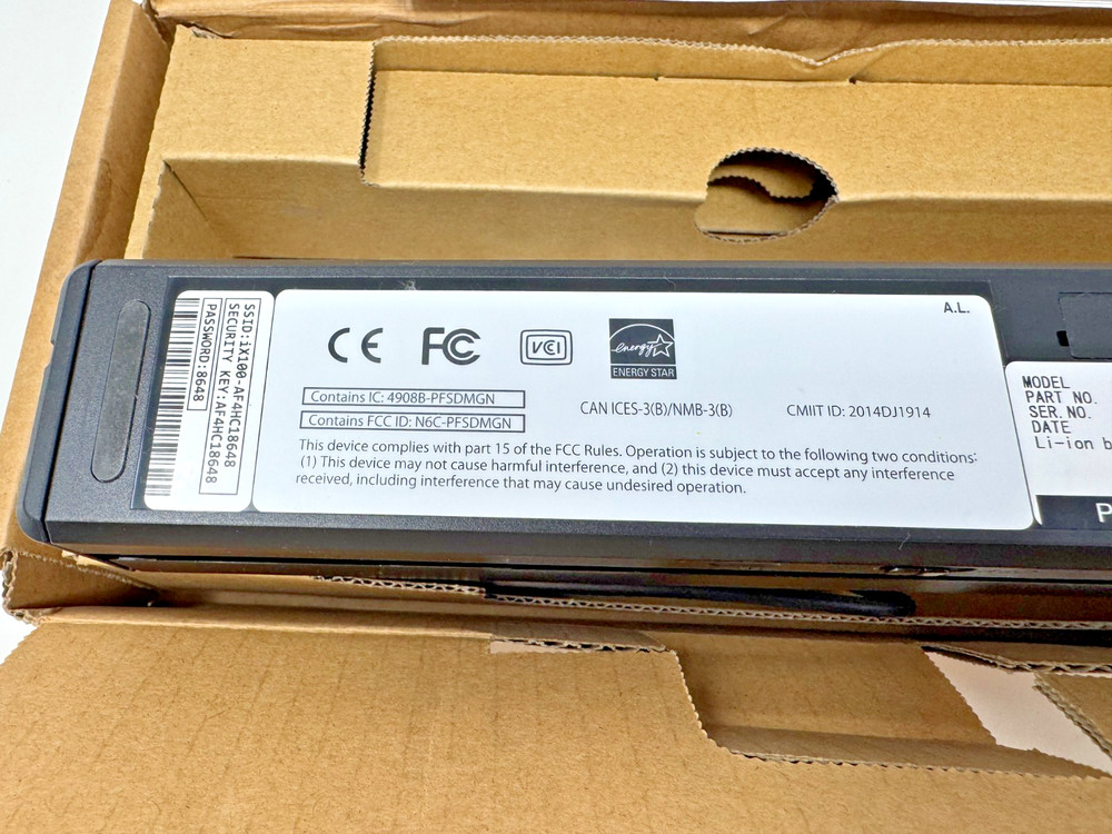 Fujitsu Scansnap iX100 Wireless Mobile Portable Scanner for Mac or PC