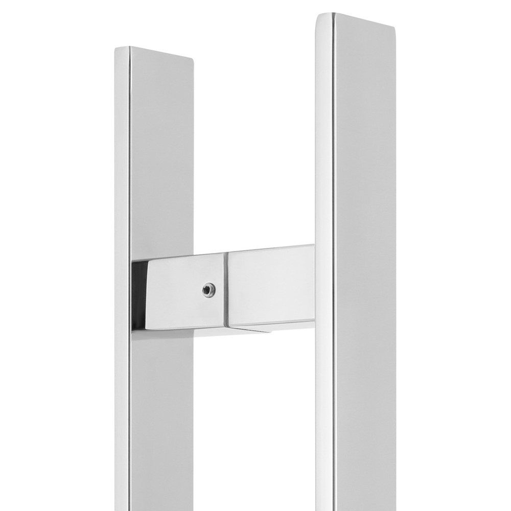 Stainless Steel Double Sided Push Pull Door Handle, H-shaped Door Pull Handle