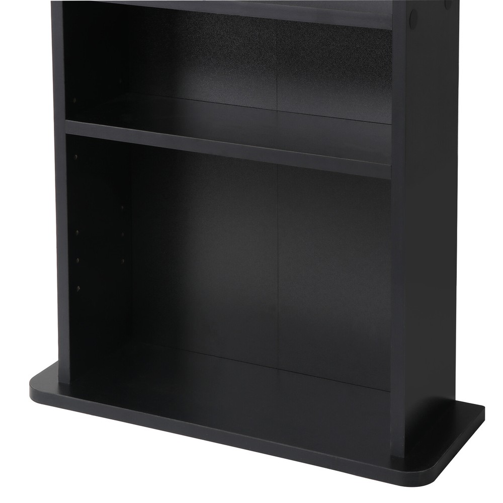 Adjustable Media Cabinet Storage 5 Layers CD DVD Multi-functional Book Shelf