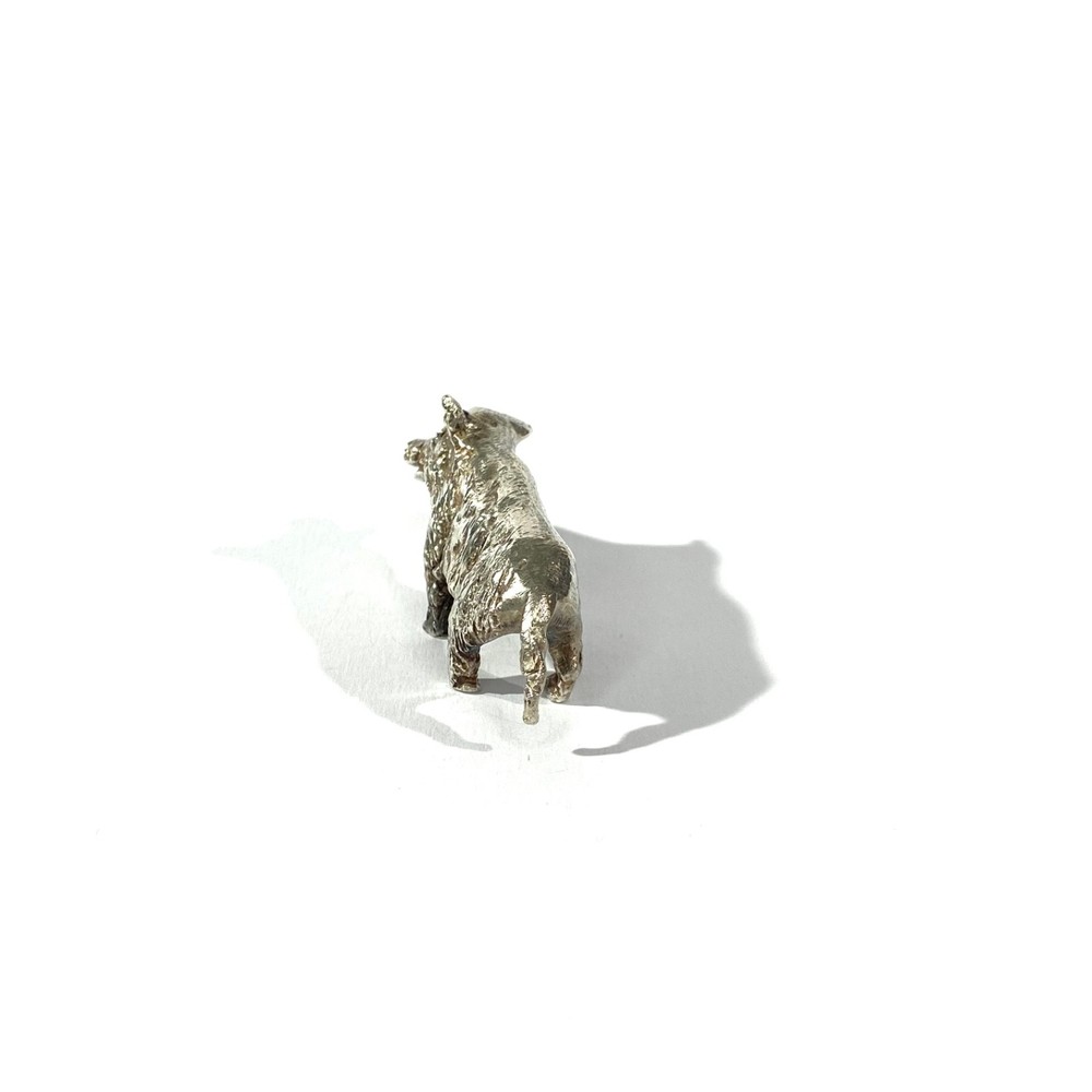 vintage heavy solid silver Warthog miniature , figurine