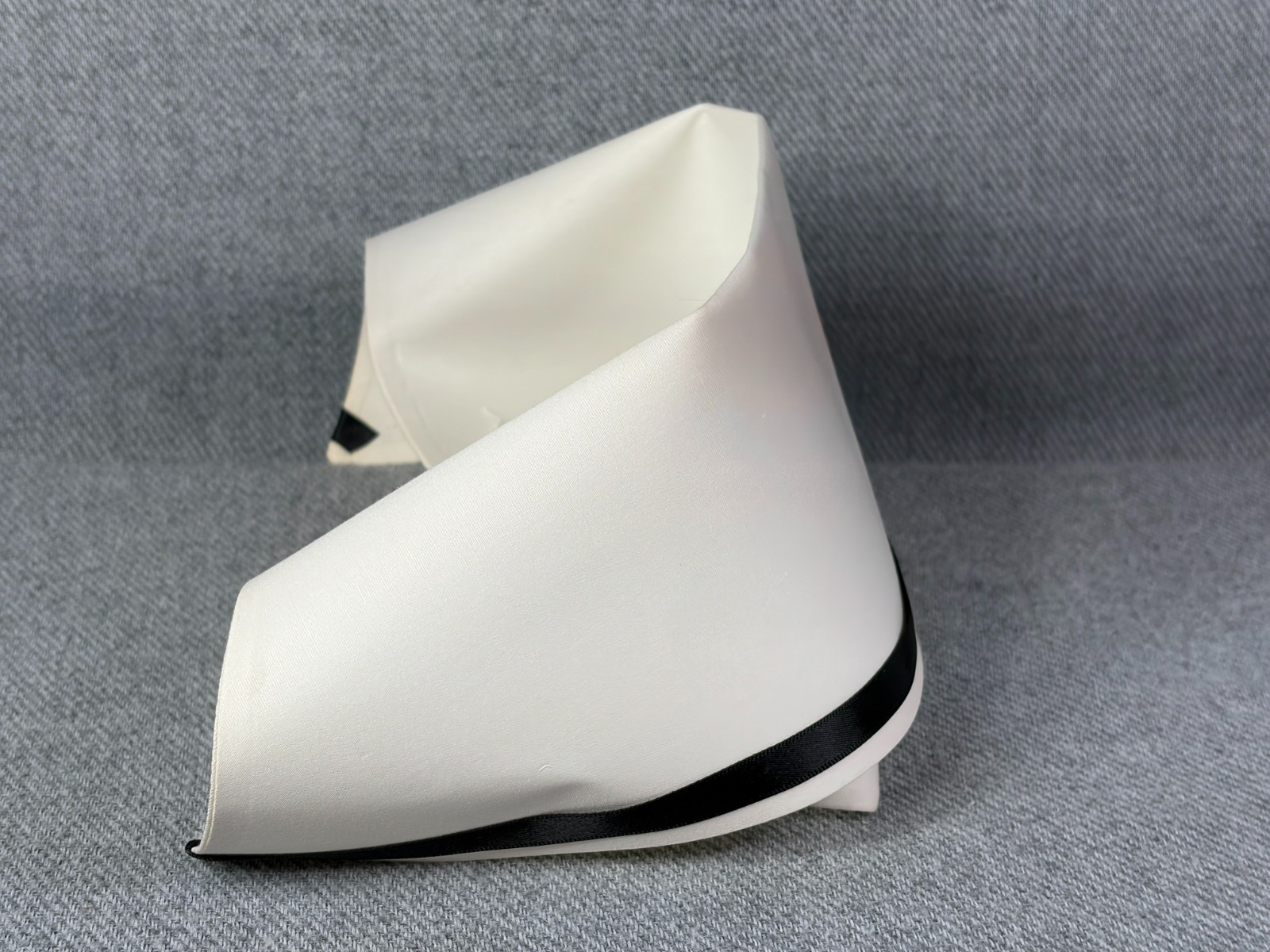 Vtg Kay's Caps Nursing Cap RN Uniform Hat Black Stripe 1960's