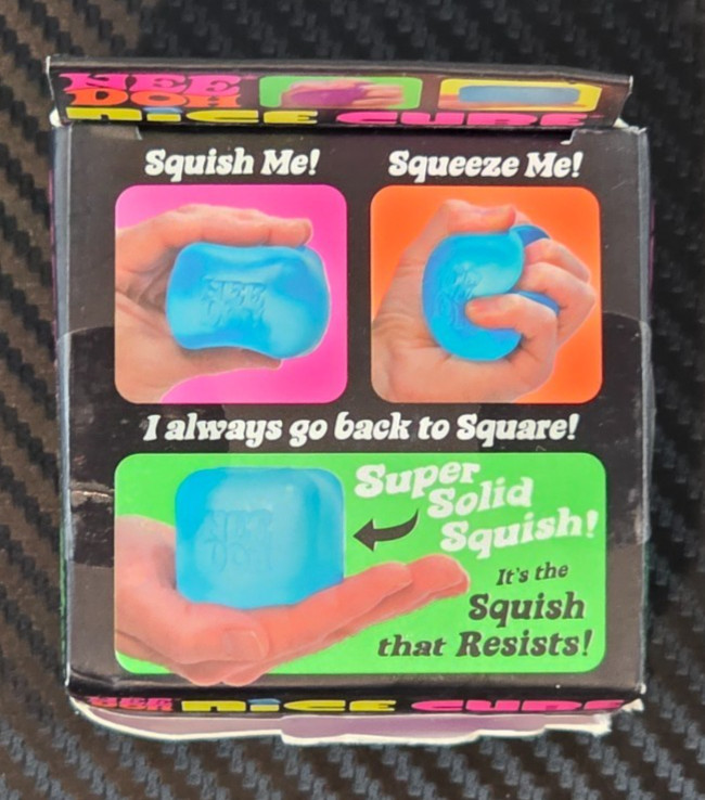 Schylling NeeDoh Nice Cube Super Solid Squish Pink