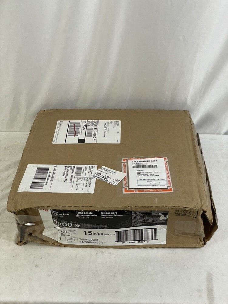 3M Black Stripper Pads 15" 7200