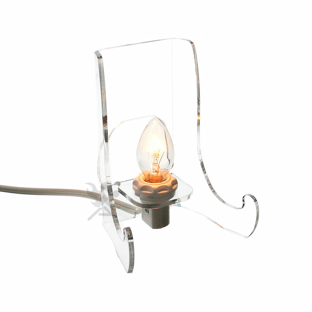 OnFireGuy Acrylic Lighted Display Stand Easel 4-1/2" High Back-lit Display