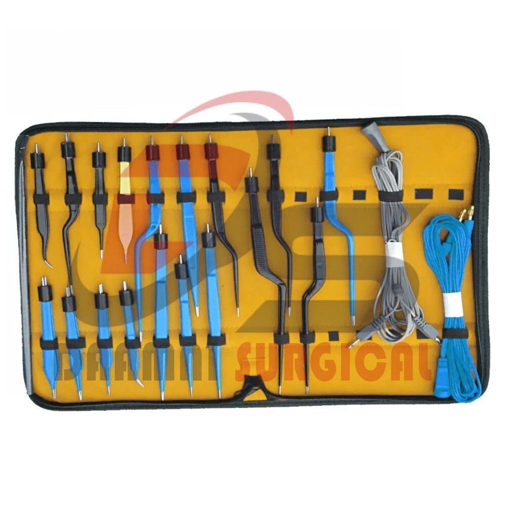 High Class Bipolar Bayonet Forceps Electro surgical Instruments set