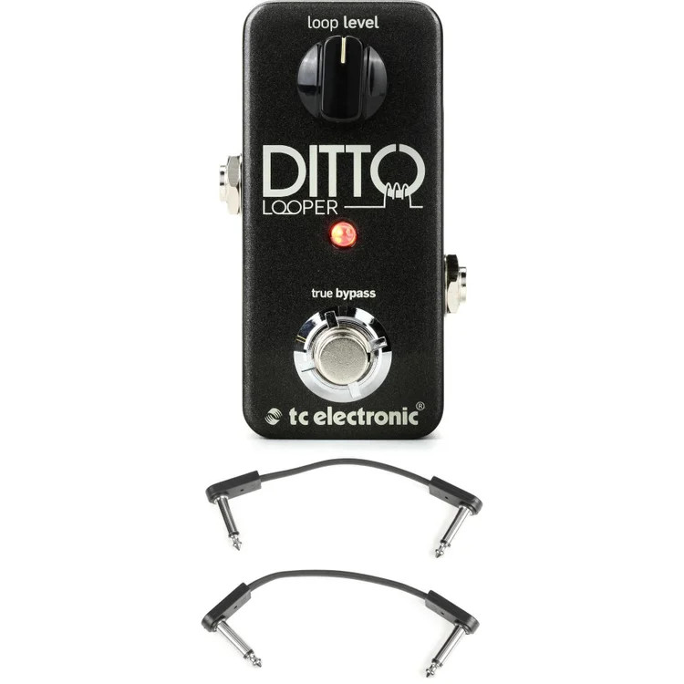 TC Electronic Ditto Looper Pedal with EBS Patch Cables