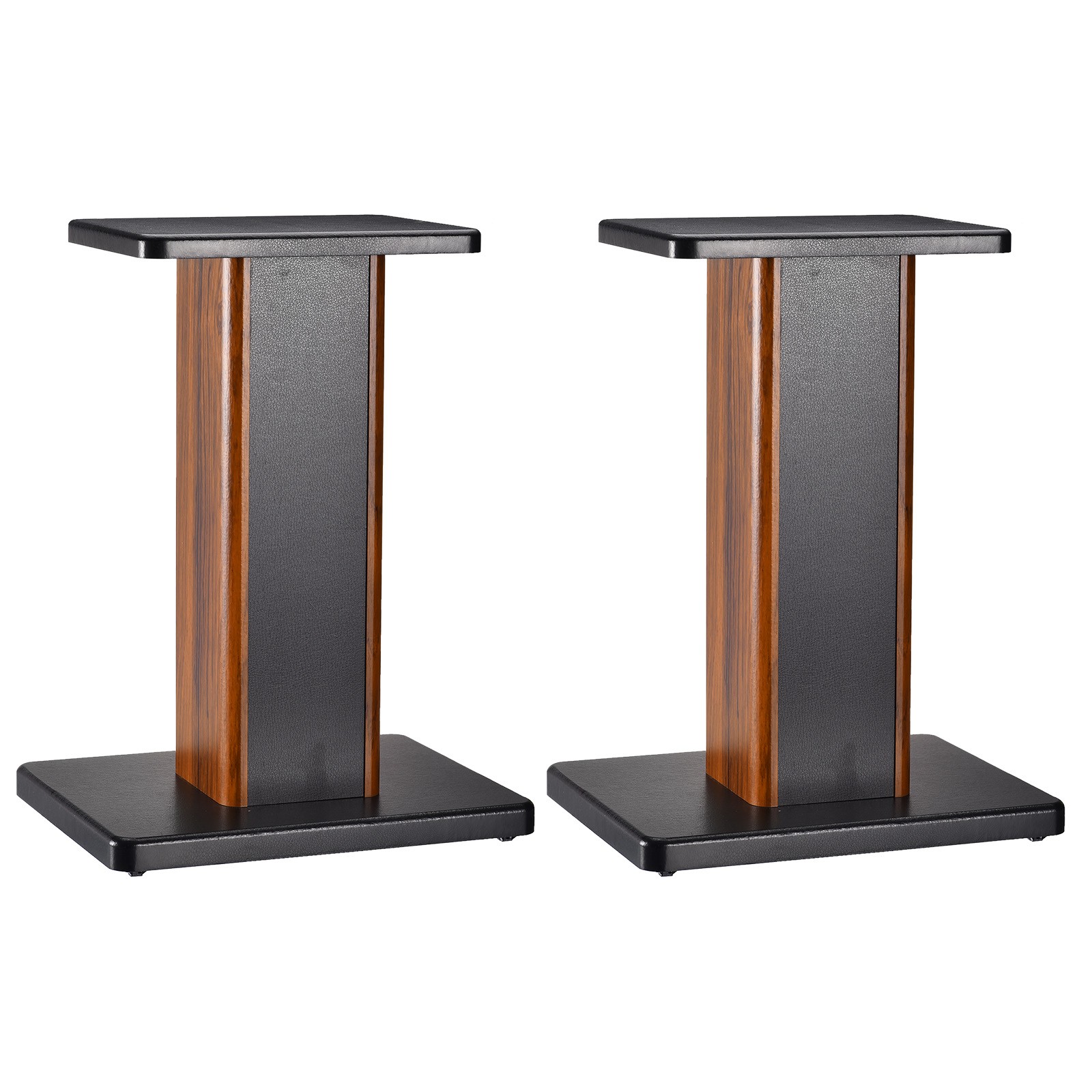 2 x Wood Speaker Stands 15.7 Inch (40cm) Speaker Stand Hollowed Stand