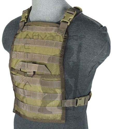 BAE Systems ECLiPSE Foldable Chest Rig MOLLE Platform - MJK khaki
