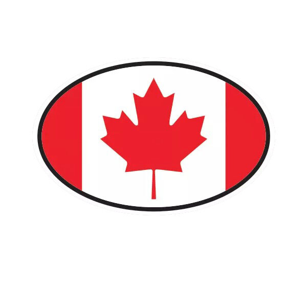 Canada Oval Sticker