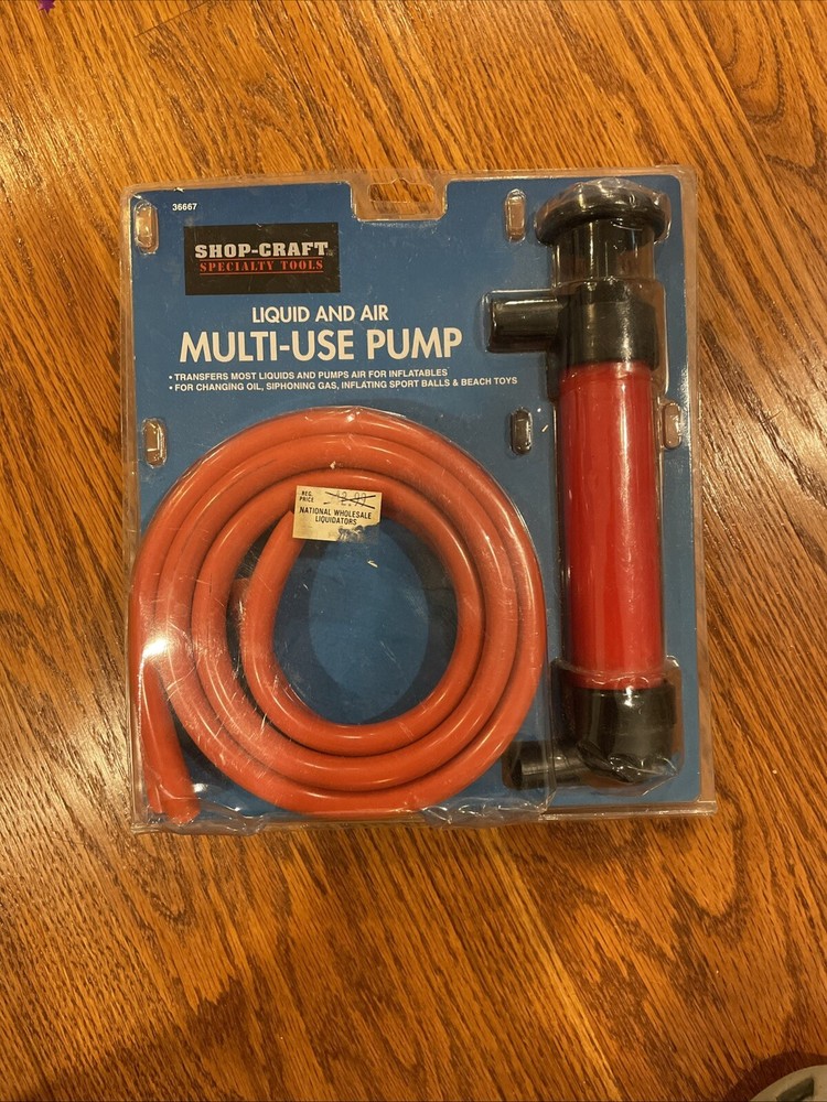 Multi-Use Transfer Pump for changing oil, siphoning gas  or using as air pump