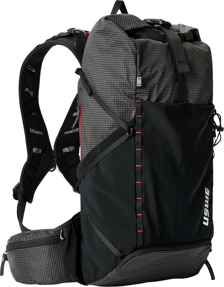USWE 18L Daypack Rolltop Backpack Black