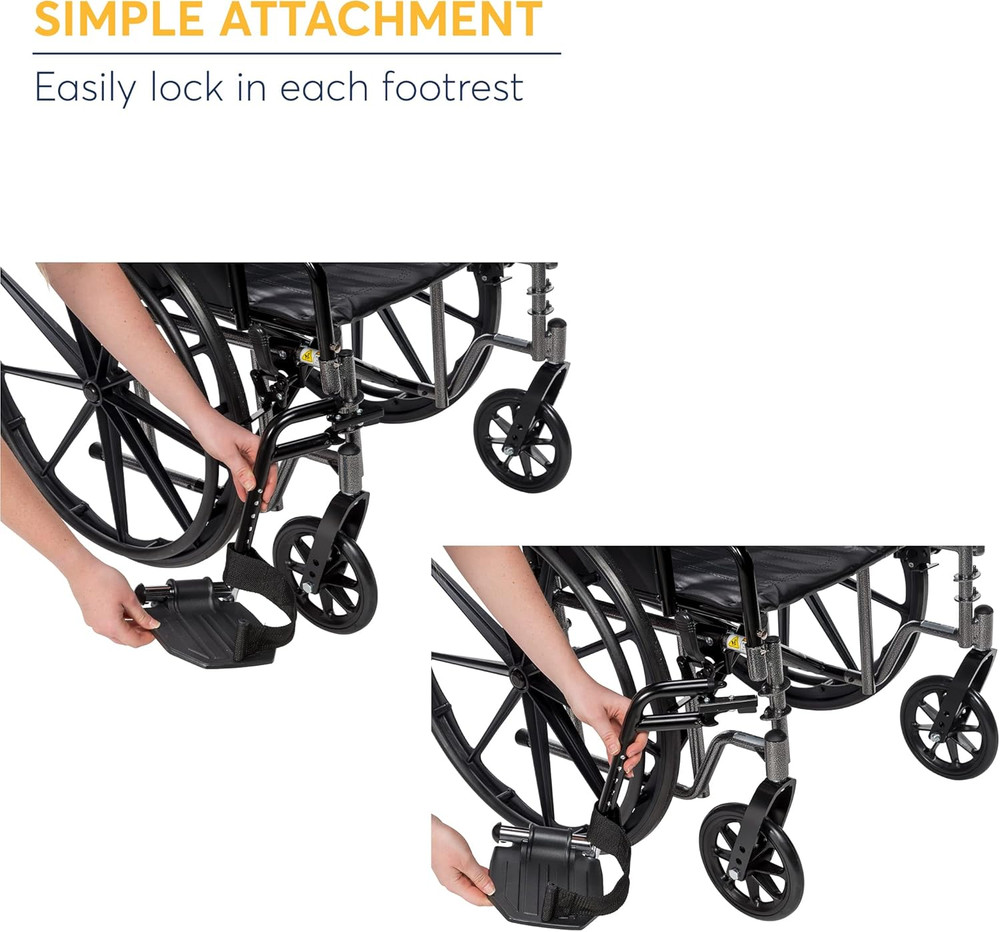 STDSF-TF Swing Away Footrests, Black