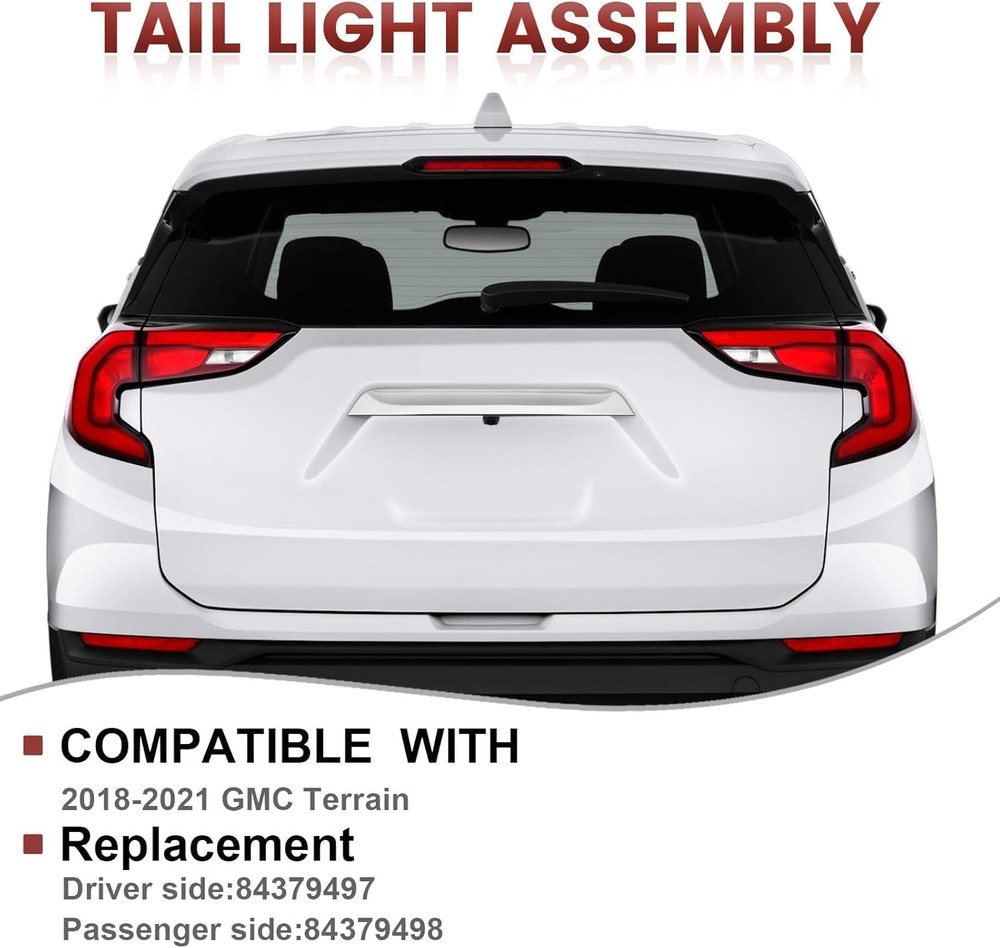 Tail Lights Outer Assembly Compatible with 2018-2021 GMC Terrain,Right Passenger