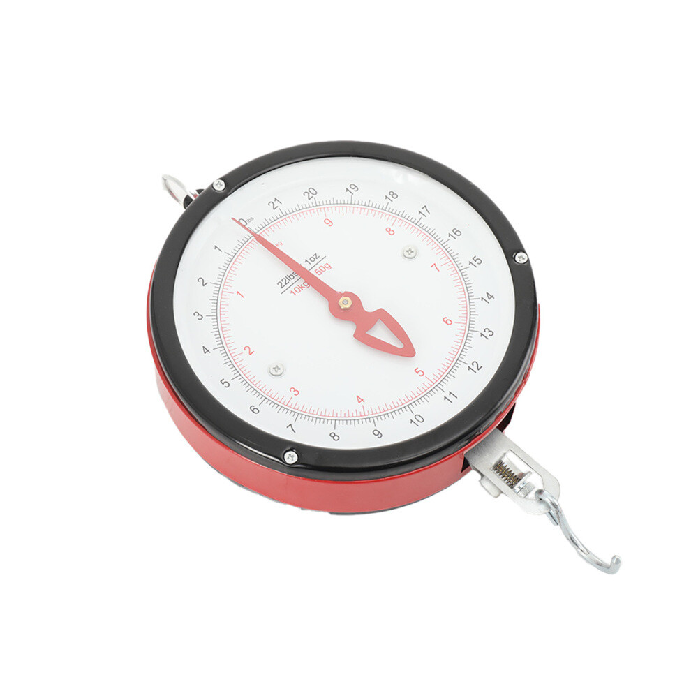 22lbs Double-sided Supermarkets Dial Hanging Scale Circular Hanging Scale