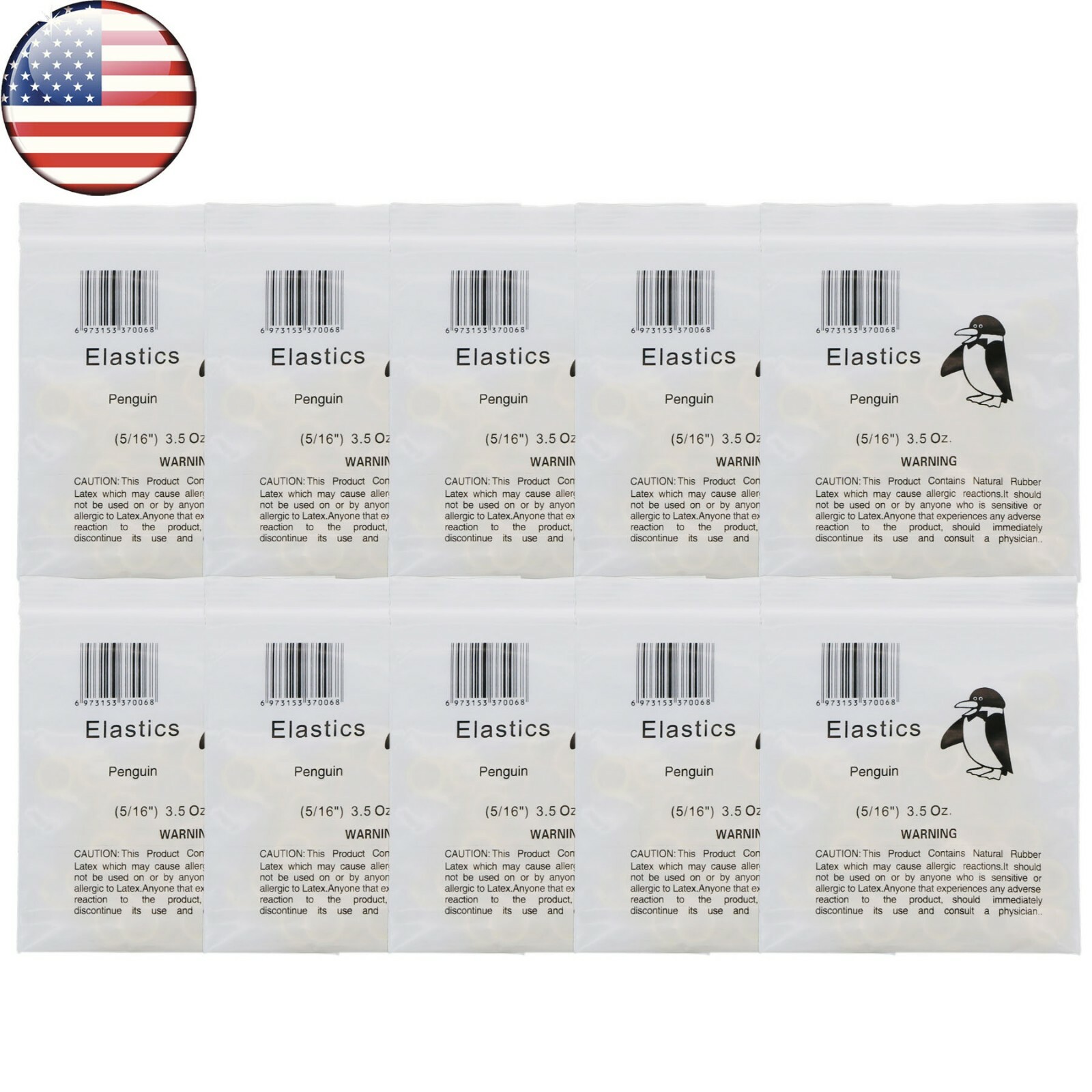 US Dental Orthodontic Rubber Bands Ortho Elastics Latex Braces 3.5,5.0,6.5 OZ