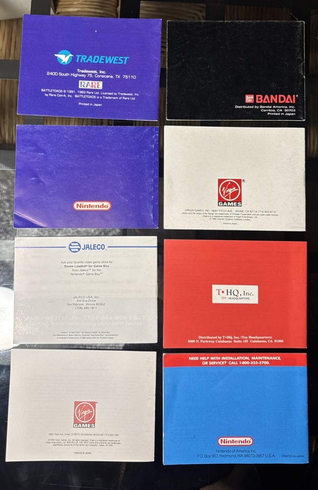 Gameboy Manuals You Choose !!