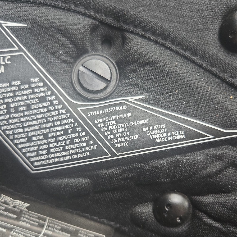 Fox Racing Proframe Lc Size S/M STYLE # 13577 Solid