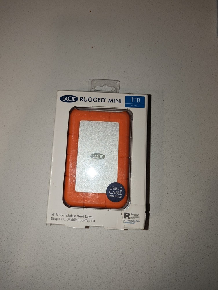 Lacie Rugged Mini 1tb External Hard Drive