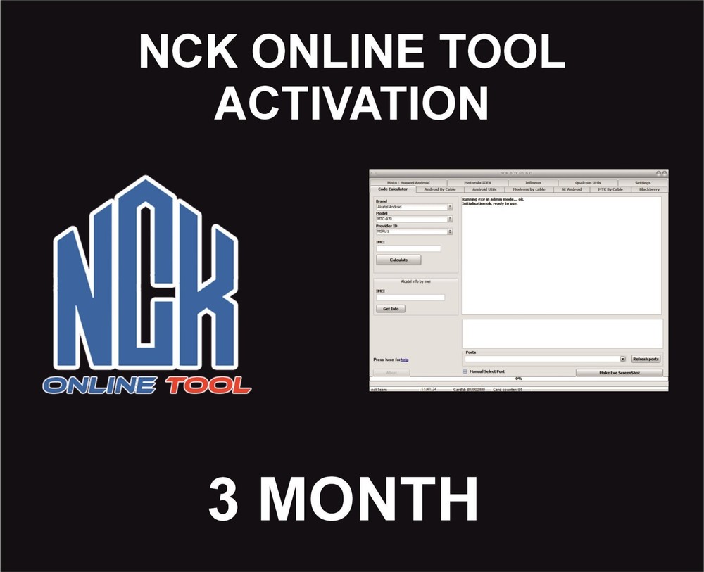 Nck Online Tool Activation Pack, 3 Months Package
