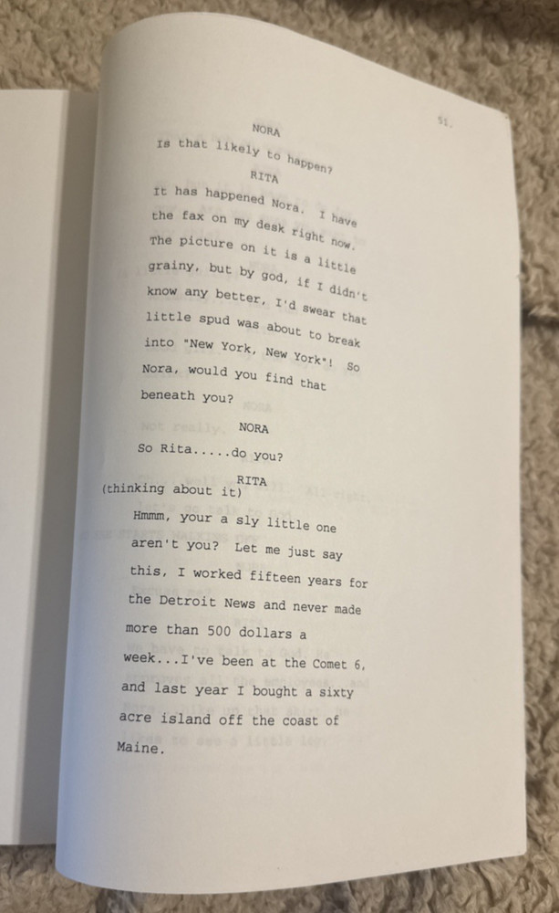 THE NAKED TRUTH PILOT FIRST DRAFT SCRIPT CHRIS THOMPSON TEA LEONI PIX 1995