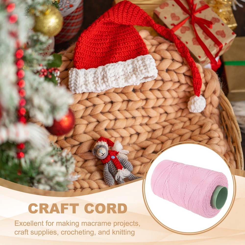 Polyester Macrame Cord, 3mm x 219 Yards Polypropylene Macrame Cords Braided C...