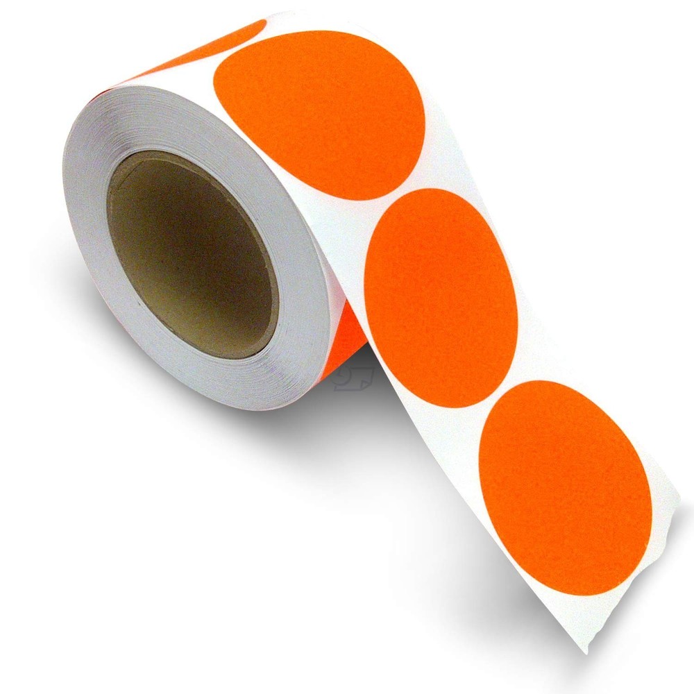 Blank Color Coding Stickers, Writable Surface – 500 Permanent Labels per Roll...