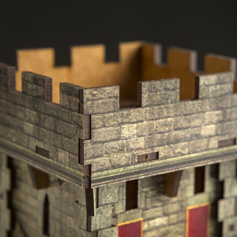 Medieval Color Dice Tower