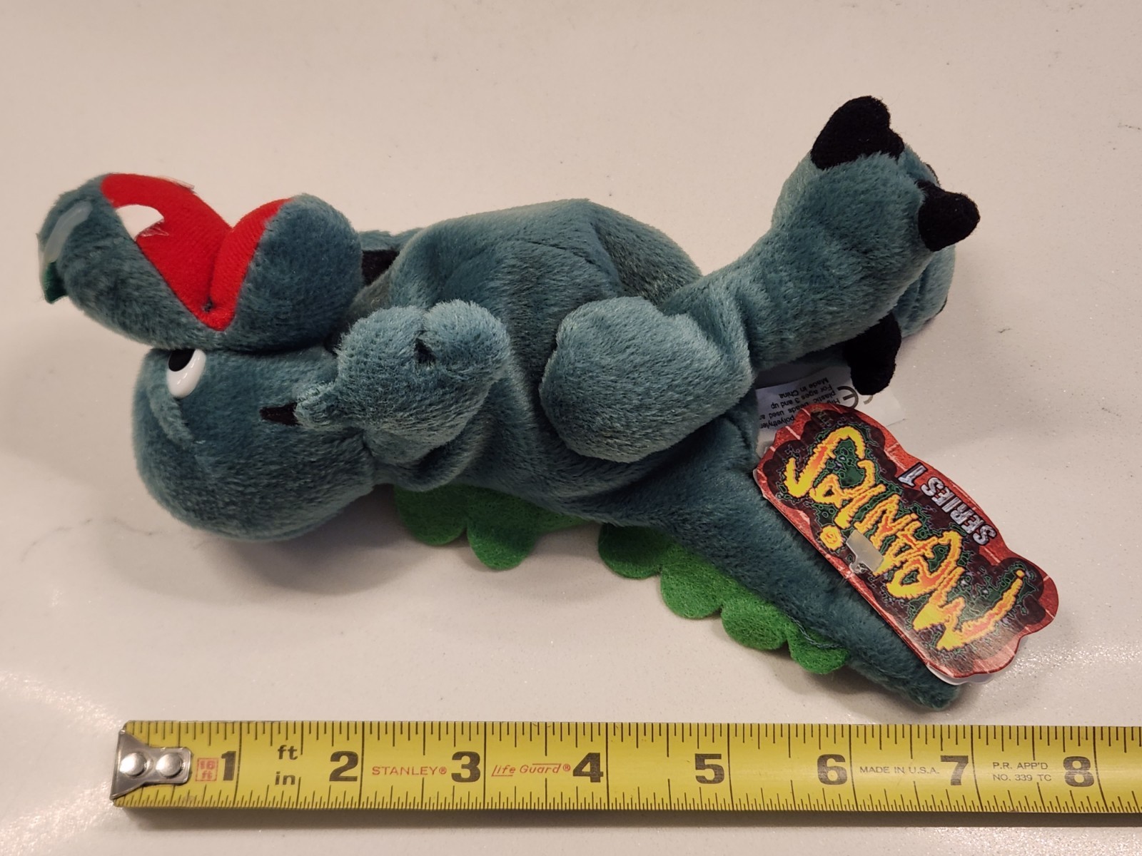 Boris the Mucousaurus Meanies Series 1 7" Plush 1997 Idea Factory Godzilla Spoof
