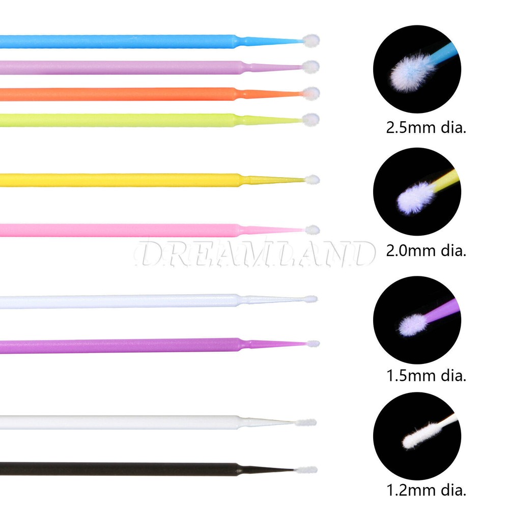 USA Micro Brushes Applicators Microbrush Dental (Regular, Fine, Super Fine) Eye