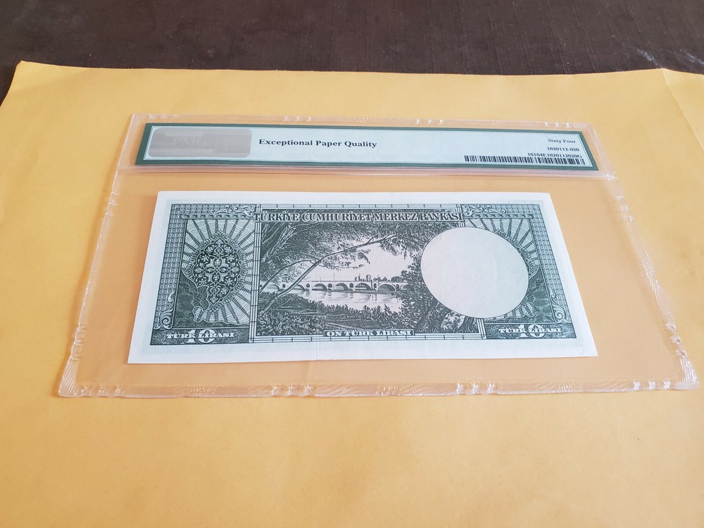 Turkey P161a PMG64 rare UNC