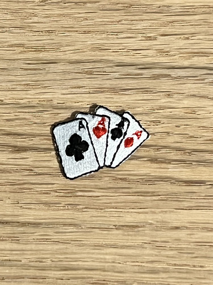 Aces Patch - small size - 1.25 inches x .75 inch