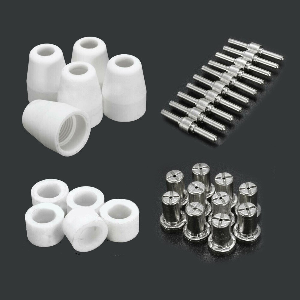 30Pcs/set Plasma Cutter Torch kit Consumable Replacement Parts Electrode