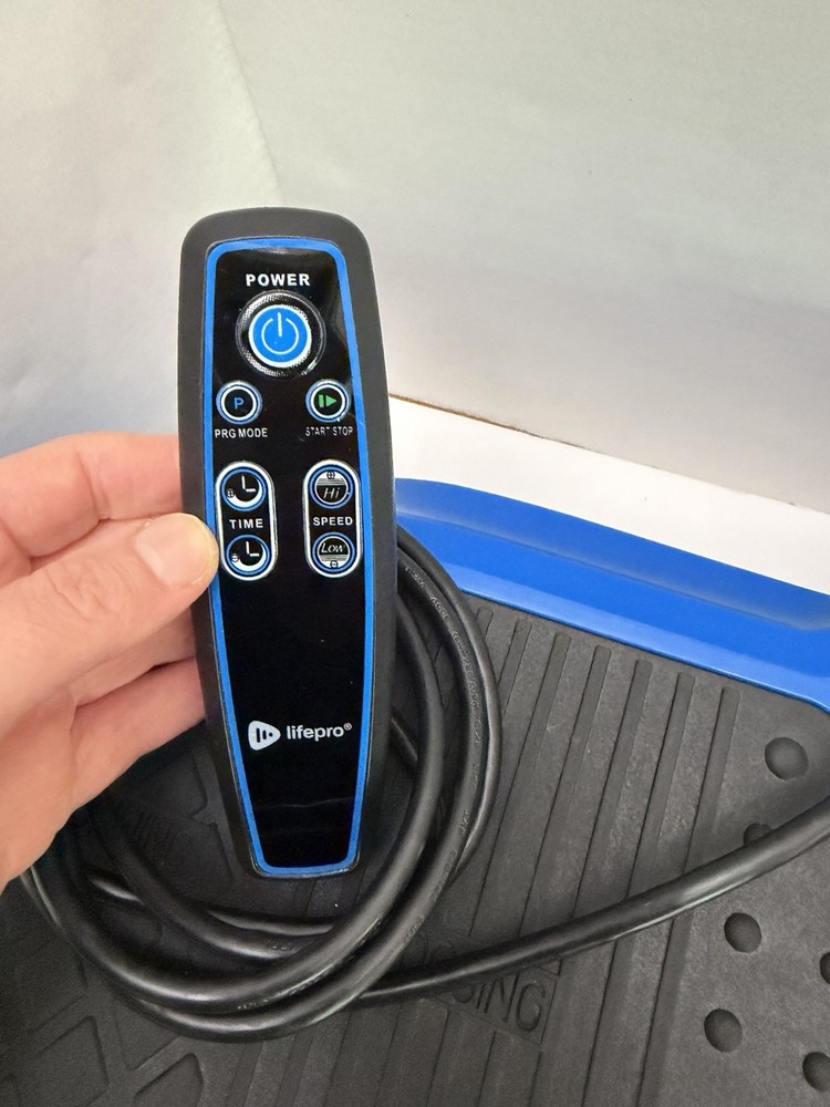 LifePro Blue Vibration Plate Exercise Machine with Remote Control
