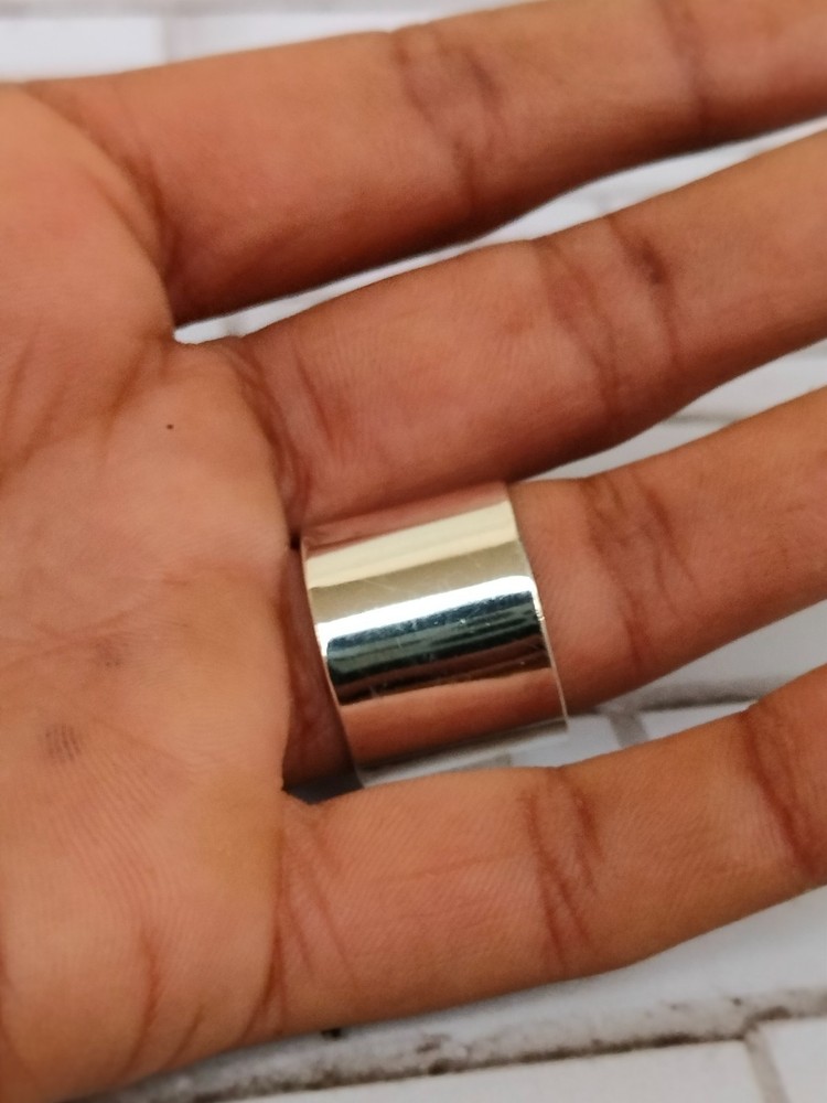 Solid Simple Band And Beautiful Meditation Ring, Handmade Designer Ring