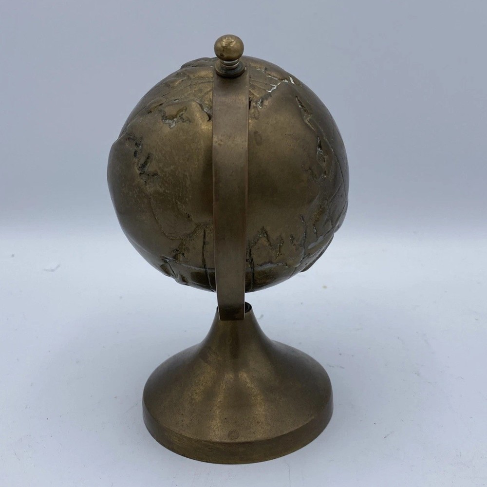 Vtg Jack Housman Brass Desk Size Globe