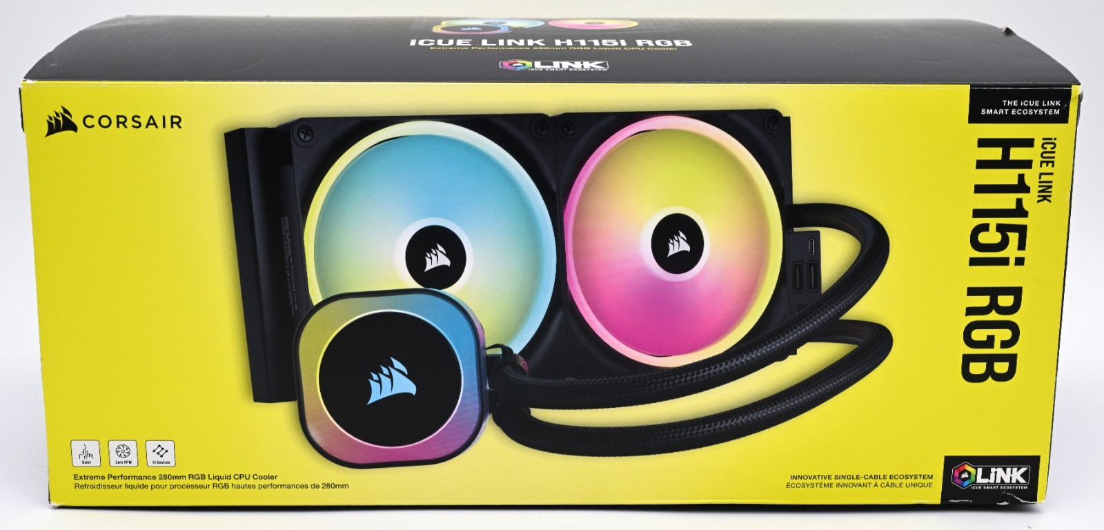 *READ* Corsair iCUE Link H115i RGB Liquid CPU Cooler 280mm AIO QX140 RGB Fans