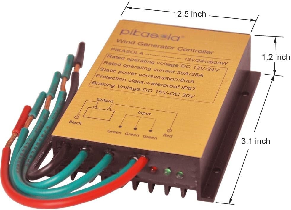 Durable Mini Wind Turbine Controller with Built-in Protection Circuit Features
