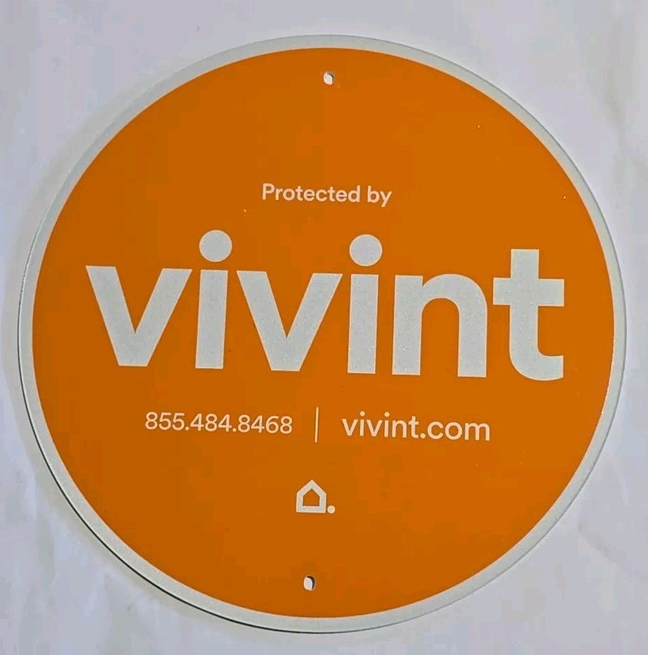 New Vivint Yard Security Sign. No post Included Only Sign 1 Pc