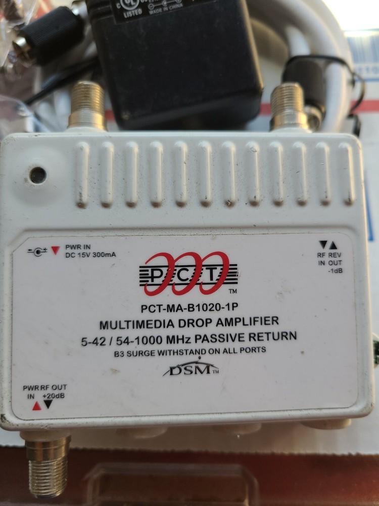 PCT-MA-B1020-1P RF Passive Return CATV Multimedia Drop Amplifier