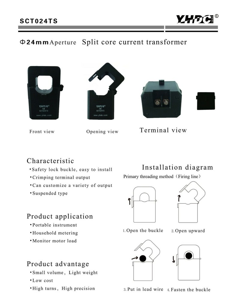 YHDC split core current transformer SCT024TS 100A/5A 1%
