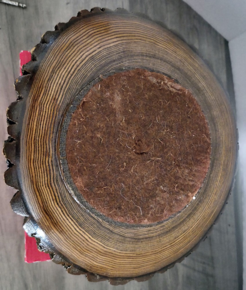 Wood Tree Bark Wooden Nutcracker Bowl Set With Nutcracker & 3 Picks