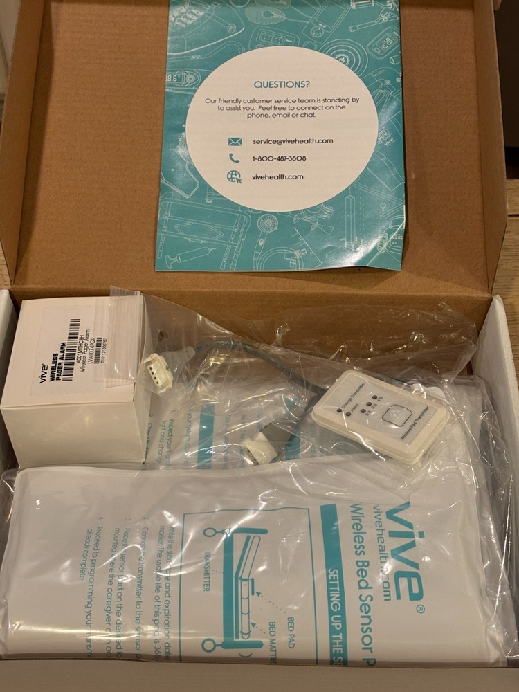 Vive - Wireless Bed & Chair Sensor Alarm Pads - Bluetooth-Enabled Transmitters