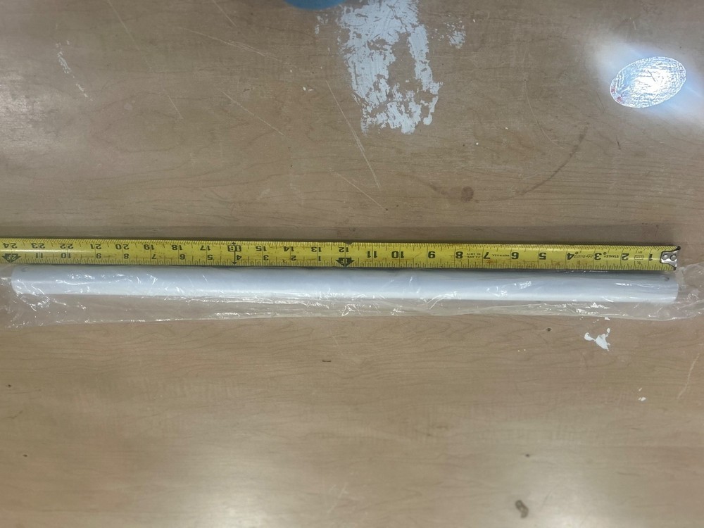 24 inch white non threaded ceiling fan downrod