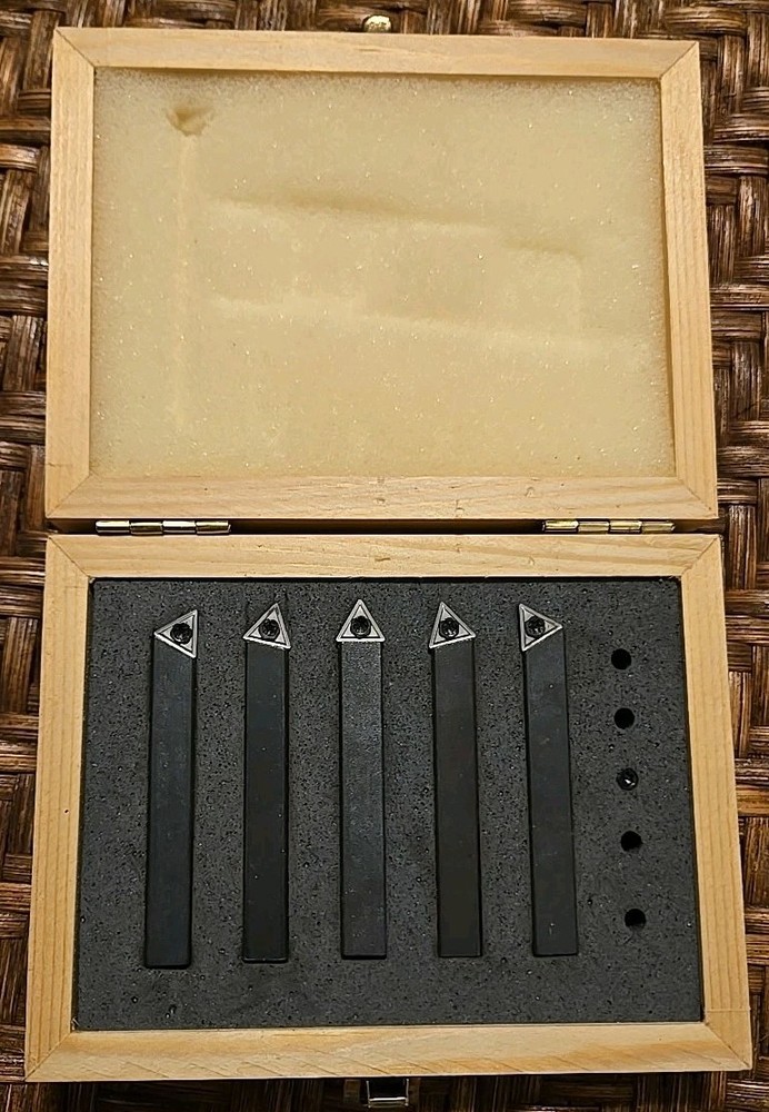 5/16" 5 Pc Indexable Carbide Insert Turning Tool Bit Lathe Set