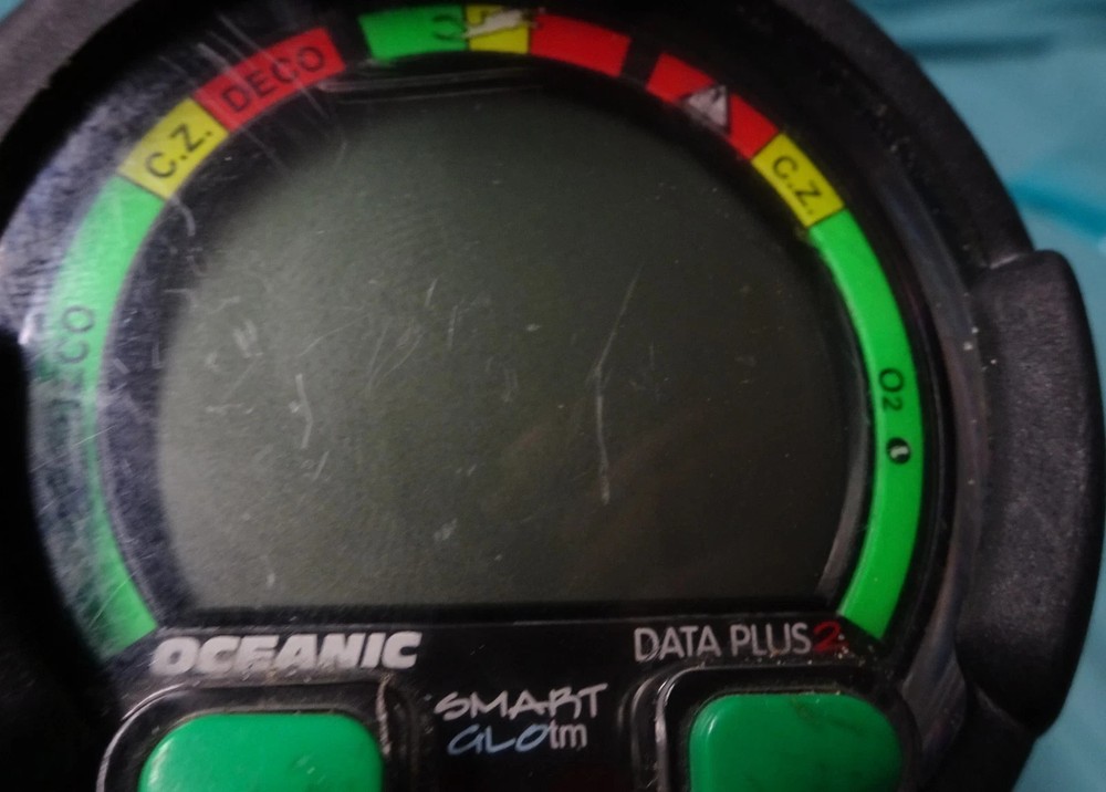 Oceanic Data Plus 2 Air & Nitrox Puck Module Scuba Dive Computer & wrist boot