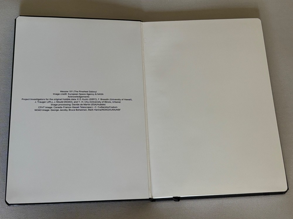 Apple embossed notebook 7" x 10" with hardcover