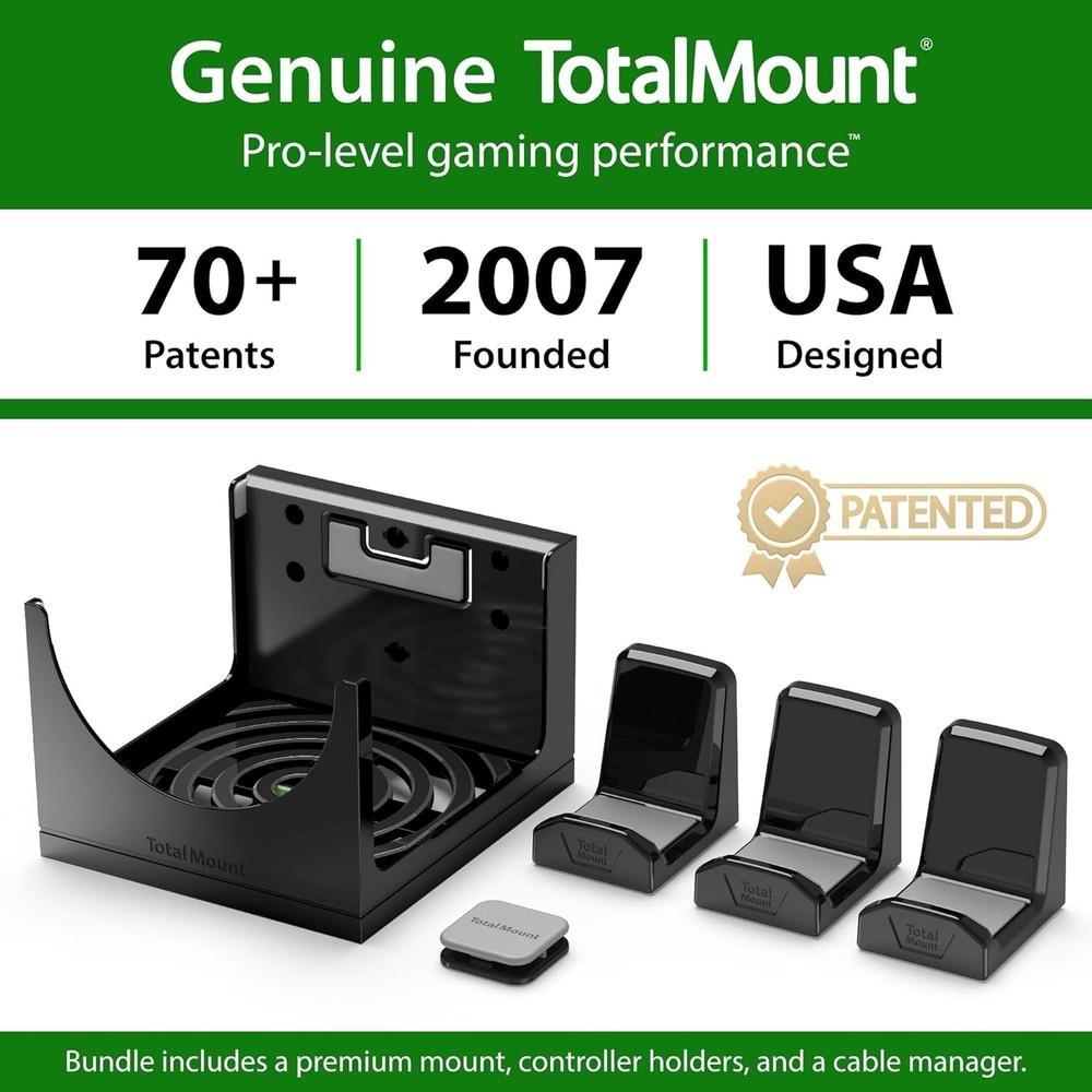 Innovative Wall Mount for Xbox Series X – Secure Support and 3 Controller Slots