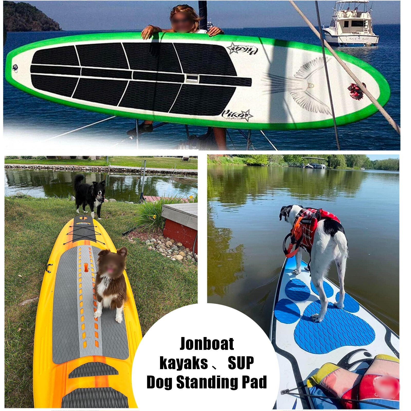 SUP Stand Up Paddle Board Traction Pad Anti-skid Deck Grip Mat for Kayak Jetski