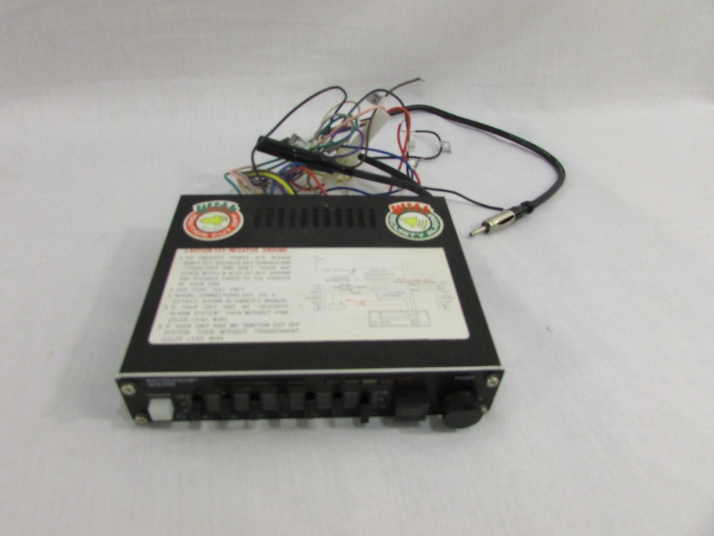 Rectilinear Sound Stereo Equalizer with Ignition Cutoff / Security Alarm